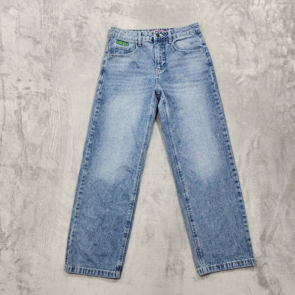 Empyre Jeans Womens 2 Blue Mid Rise Straight Relaxed Light Wash Denim Casual